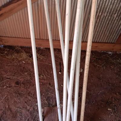 Seven 1" -20 PVC pipes