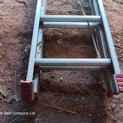 24-foot Montgomery Ward extension ladder
