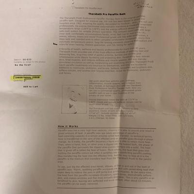 Therabath Pro - Professional Grade Parafin Bath and Accessories (LG-KW)