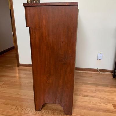 Crotch Mahogany Style Chest of Drawers (MB-KW)
