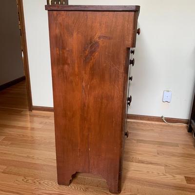 Crotch Mahogany Style Chest of Drawers (MB-KW)