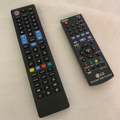 Two LG Blue Ray Players with DVD Collection (MB-KW)