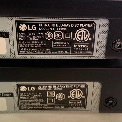 Two LG Blue Ray Players with DVD Collection (MB-KW)