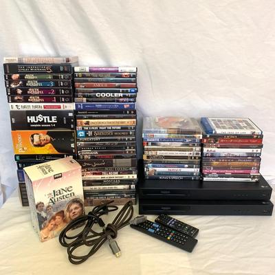 Two LG Blue Ray Players with DVD Collection (MB-KW)