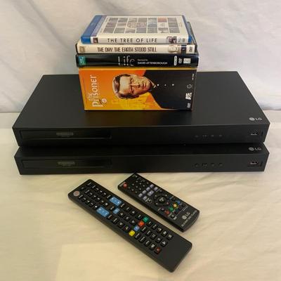 Two LG Blue Ray Players with DVD Collection (MB-KW)