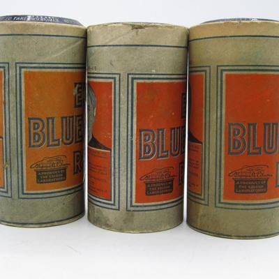 Antique Edison Blue Amberol Wax Cylinder Records