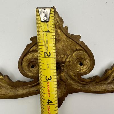 Pair of Antique Cast Brass Hardware