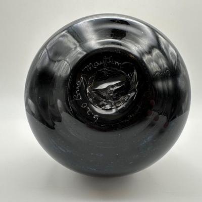 Signed Brian Maytum Hand Blown Vase