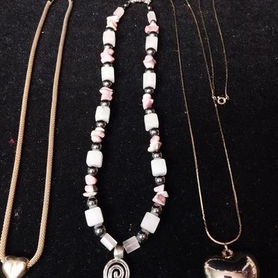 STERLING PENDANT BEADED NECKLACE AND MORE