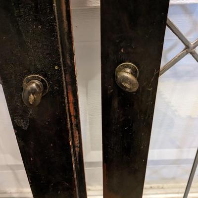 2 Lovely Matching Lead Glass Window Doors
