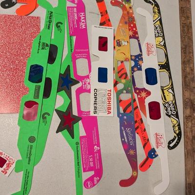 Collection of Quirky 3D Glasses and Advertisement