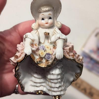 Vintage Collection of 4 (ck all photos) Lefton Porcelain Figurines