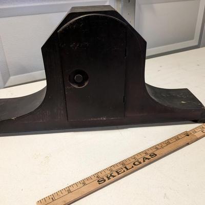 1920's New Haven 8-Day Tambour Mahogany Mantle Clock - Antique Key Driven Clock