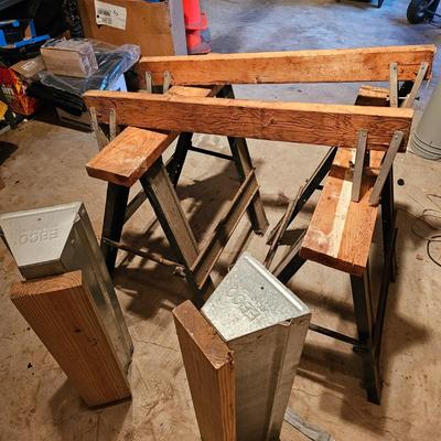 Three Sets of Sawhorses (G1-JS)