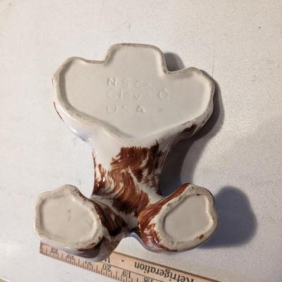 NASCO OHIO Doggie Planter Brown and White Playful Puppy