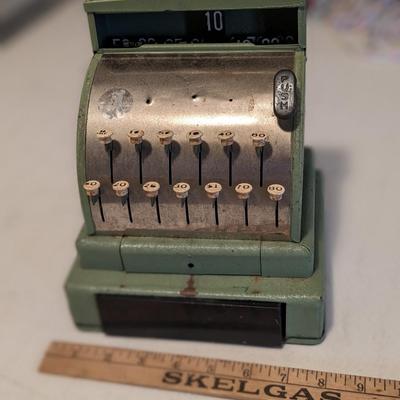 Vintage Green Tom Thumb Metal Toy Cash Register