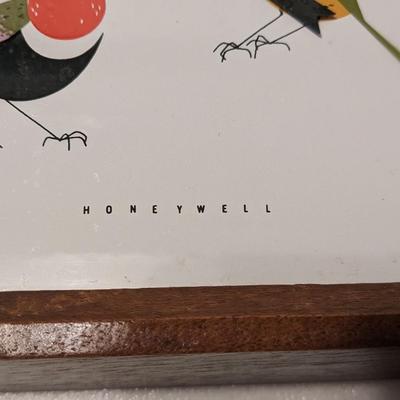 Very Rare MCM Charlie Harper Style Honeywell Birds Wall Thermometer