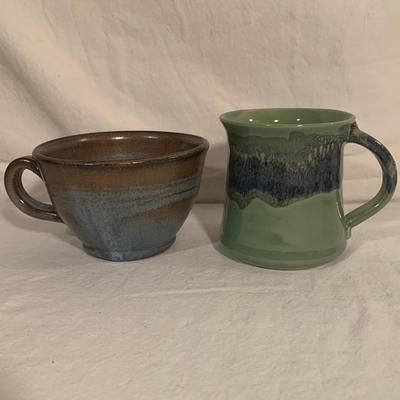 Signed Pottery Mugs &  by Neher, Dover Pottery, & More (BO-HS)