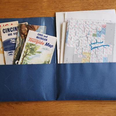 Folder of Vintage Maps