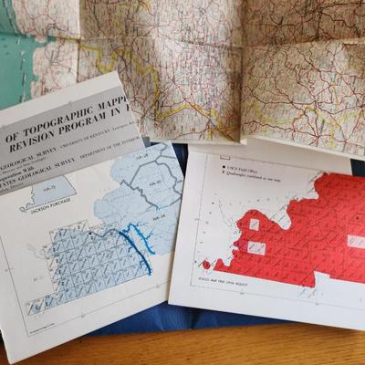 Folder of Vintage Maps