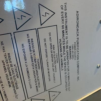 Adirondack Purification Co. Kleen Air King II, Model 1004 (LG-HS)