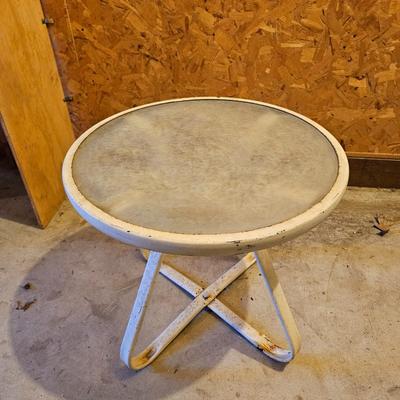 Trio of Glass Top Outdoor Tables (G1-JS)