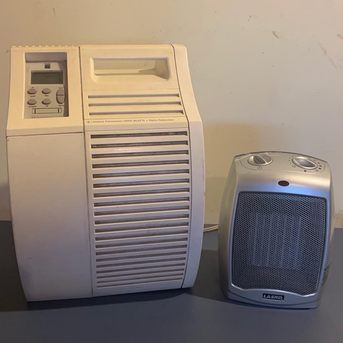 Honeywell HEPA Air Cleaner & Lasko Ceramic Heater (LGHS)