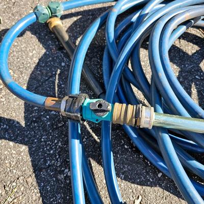 Two Suncast Mobile Hose Carts, Extra Hoses & More  (FY-JS)