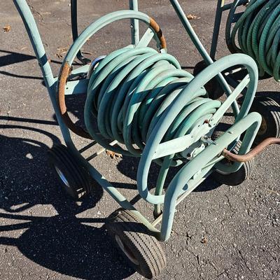 Two Suncast Mobile Hose Carts, Extra Hoses & More  (FY-JS)