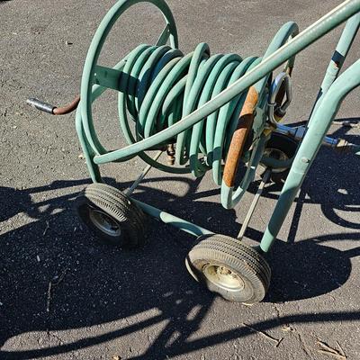 Two Suncast Mobile Hose Carts, Extra Hoses & More  (FY-JS)