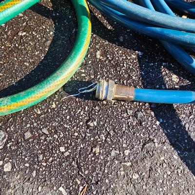 Two Suncast Mobile Hose Carts, Extra Hoses & More  (FY-JS)