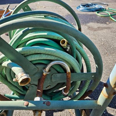 Two Suncast Mobile Hose Carts, Extra Hoses & More  (FY-JS)