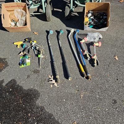 Two Suncast Mobile Hose Carts, Extra Hoses & More  (FY-JS)
