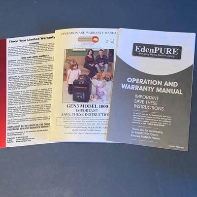 Two EdenPure Quartz Infrared Portable Heaters (LG-HS)