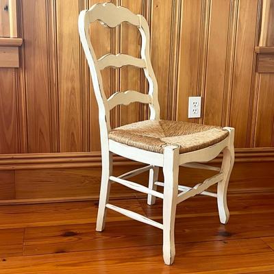 French Country Rush Dining Room Chairs ~ Set Of Six (6)