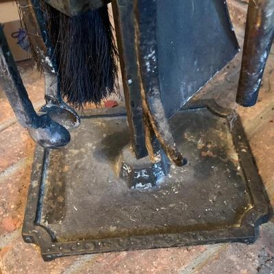 Wrought Iron Fireplace Tool Set & Stand (LR-JS)