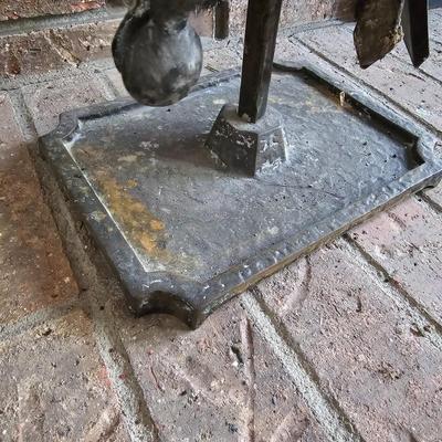 Wrought Iron Fireplace Tool Set & Stand (LR-JS)