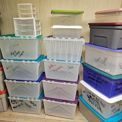 Collection Assorted Storage Tubs w/ Lids (BO-JS)