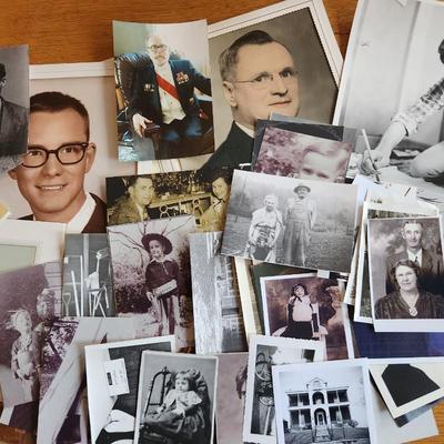 Brown Envelope Filled with Family Photos