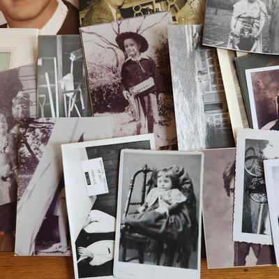 Brown Envelope Filled with Family Photos