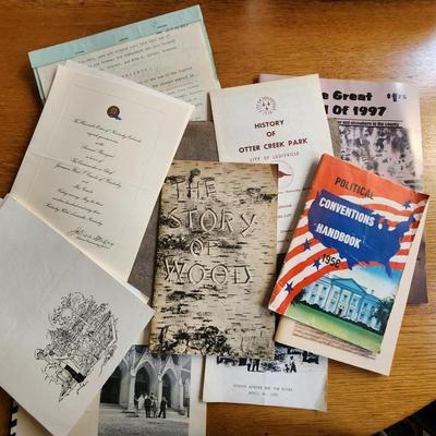 Stack of Ephemera Pamphlets and Booklets