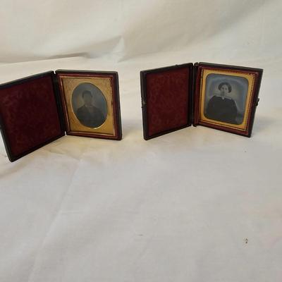 Pair of Vintage Tintypes in Frames (LR-JS)