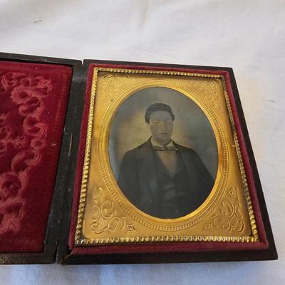Pair of Vintage Tintypes in Frames (LR-JS)