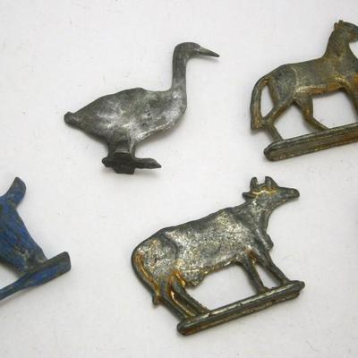 5 Miniature Diecast Farm Animals