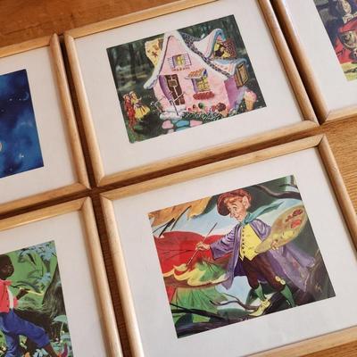 Five Framed Storybook Prints