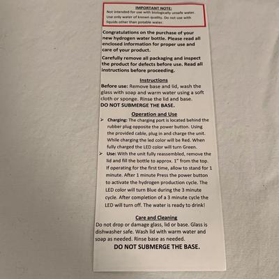 Hydro Genie Hydrogen Water Bottle (BO-HS)