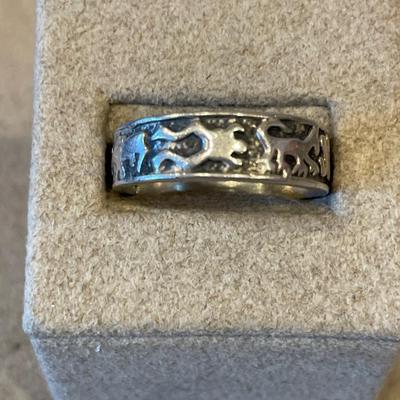 Sterling Aztec menâ€™s ring