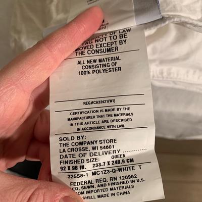 Two Queen PrimaLoft Down Alternative Duvets/Comforters by The Company Store (BO-HS)