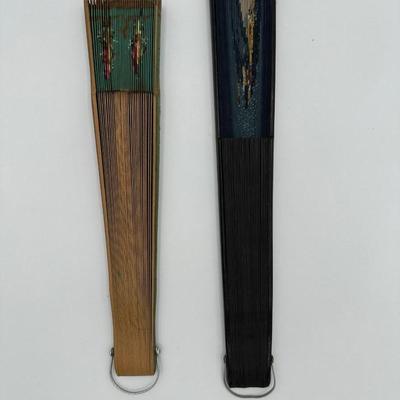 Two (2) Vintage Hand Fans