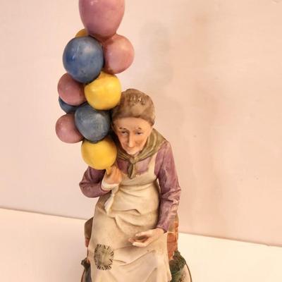 Lot #9  Vintage Pucci Porcelain Balloon Lady Figurine